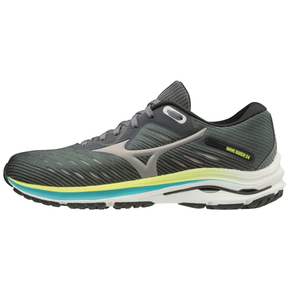 Sapatilhas Running Mizuno Wave Rider 24 - Mulher - Verdes Escuro - YSJQC1250